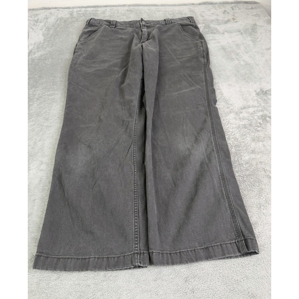 Carhartt Relaxed Straight Rigby Dungaree Pants Men's Size 36X28 Gray